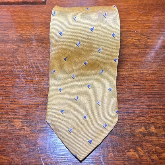 J. Crew Yellow Silk Necktie Made in Italy - Picture 4 of 8